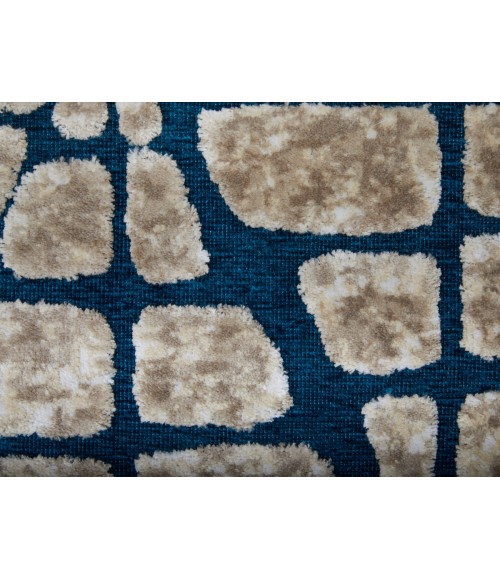 Feizy Saphir Mira TEAL/WHITE Rug 6803504F 7 ft. 6 in. X 7 ft. 6 in. Round - Rugs Town Feizy Saphir Mira TEAL/WHITE 6803504F 7 ft. 6 in. X 7 ft. 6 in. Round Rug