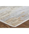 Feizy Laina Industrial Abstract, Tan/Ivory, 9'-8" x 12'-8" Area Rug