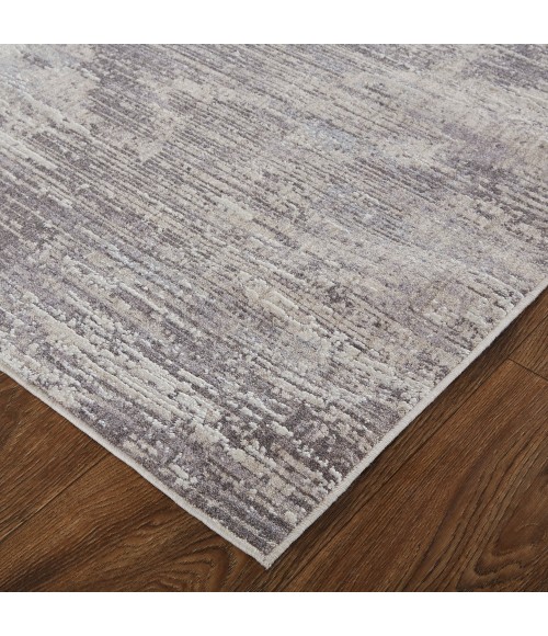 Feizy Lennon Casual Abstract, Tan/Taupe/Gray, 2'-10" x 8' Runner