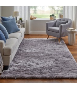 Feizy Indochine 4550F SMOKY/AMETHYST Area Rug 8 ft. X 8 ft. Round