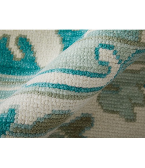 Feizy Karina IVORY/GREEN 90969G7F 8 ft. 6 in. X 11 ft. 6 in. Rectangle Rug