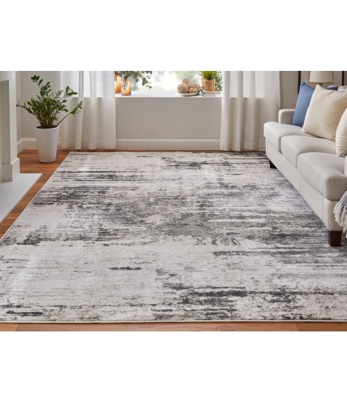 Feizy Prasad IVORY/CHARCOAL Rug 67039N9F 1 ft. 8 in. X 2 ft. 10 in. Rectangle - Rugs Town Feizy Prasad IVORY/CHARCOAL 67039N9F 1 ft. 8 in. X 2 ft. 10 in. Rectangle Rug