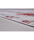 Feizy Cadiz Industrial Abstract, Gray/Red/Blue, 12' x 18' Area Rug