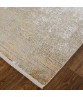 Feizy Cadiz Gradient Watercolor Rug, Taupe/Gold/Ivory, 7ft-9in x 11ft Area Rug