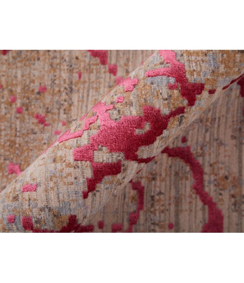 Feizy Pryor PINK/MULTI PRY39NEF 5 ft. X 8 ft. Rectangle Rug