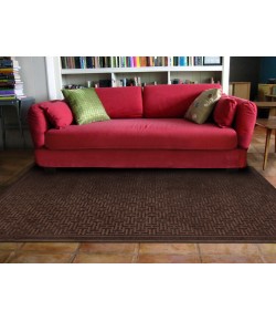 Feizy Saphir Azar 3097F DARK CHOCOLATE Area Rug 2 ft. 6 in. X 8 ft. Runner