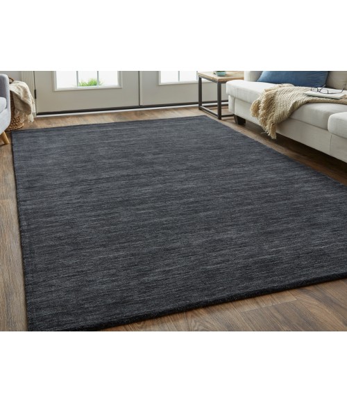 Feizy Luna BLACK 5798049F 9 ft. 6 in. X 13 ft. 6 in. Rectangle Rug