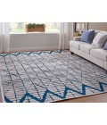 Feizy Saphir Mira TEAL/WHITE Rug 6803504F 7 ft. 6 in. X 7 ft. 6 in. Round - Rugs Town Feizy Saphir Mira TEAL/WHITE 6803504F 7 ft. 6 in. X 7 ft. 6 in. Round Rug