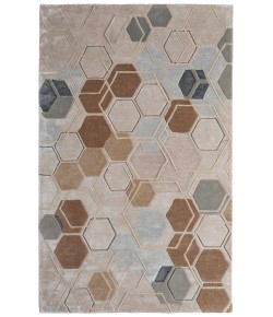 Feizy Maridian Tan/Brown/Blue MRD8A72F 8 ft. X 10 ft. Rect. Rug