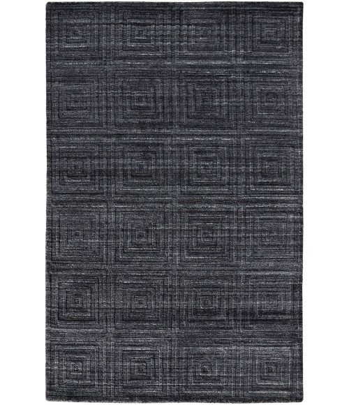 Feizy Redford Minimal Viscose Rug, Charcoal Gray/Gray, 3'-6" x 5'-6" Area Rug