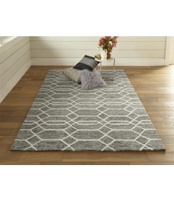 Feizy Belfort 8777F CHARCOAL/IVORY Area Rug 12 ft. X 15 ft. Rectangle
