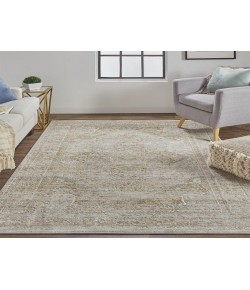 Feizy Aura 3734F BROWN/GOLD Area Rug 8 ft. X 10 ft. Rectangle