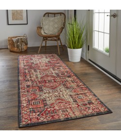 Feizy Nolan 39BZF RED/ORANGE Area Rug 2 ft. 10 in. X 7 ft. 10 in. Runner