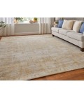 Feizy Eastfield GOLD/IVORY EAS69FPF 4 ft. X 6 ft. Rectangle Rug