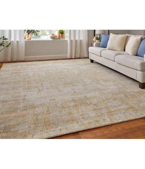 Feizy Eastfield GOLD/IVORY EAS69FPF 4 ft. X 6 ft. Rectangle Rug