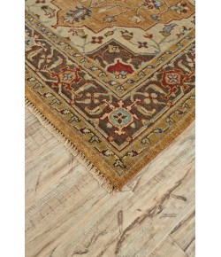 Feizy Ustad Tan/Gold/Taupe 5226112F 7 ft. 9 in. X 9 ft. 9 in. Rect. Rug
