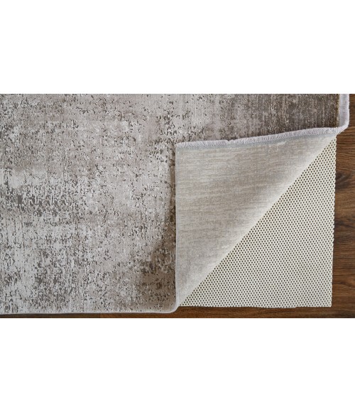 Feizy Cadiz Casual Abstract, Tan/Ivory/Gray, 3'-1" x 10' Runner