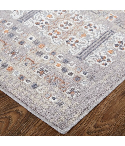 Francisco Area Rug Feizy Francisco Southwestern Tribal Rug, Orange/Gray, 12' x 15' Area Rug