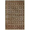 Feizy Dim Sum 6072F BROWN/GOLD Area Rug 3 ft. 6 in. X 5 ft. 6 in. Rectangle