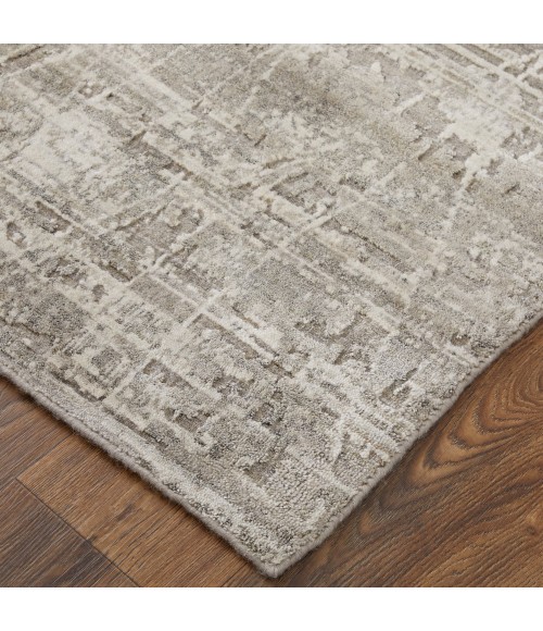 Feizy Eastfield Casual Abstract, Gray/Ivory, 5' x 8' Area Rug