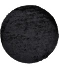 Feizy Indochine Luxury & Glam Solid, Black, 8' x 8' Round Rug