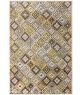Feizy Saphir Mah Mid-Century Modern Geometric, Brown/Tan/Green, 7'-6" x 10'-6" Area Rug
