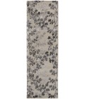 Feizy Bella Casual Floral & Botanical, Gray/Silver/Taupe, 2'-6" x 8' Runner