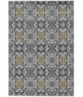 Feizy Bleecker Bohemian & Eclectic Damask, Ivory/Gray/Yellow, 10' x 13'-2" Area Rug