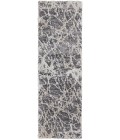 Feizy Mynka Casual Abstract, Gray/Ivory, 2'-6" x 8' Runner