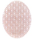 Feizy Saphir Mira BLUSH/WHITE 6803490F 7 ft. 6 in. X 7 ft. 6 in. Round Rug