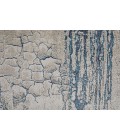 Feizy Indio Industrial Abstract, Ivory/Blue/Black, 3'-11" x 6' Accent Rug