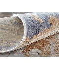 Feizy Laina Industrial Abstract, Tan/Orange/Ivory, 5' x 7'-10" Area Rug