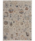 Feizy Kaia Casual Floral & Botanical, Ivory/Orange/Blue, 3' x 5' Accent Rug