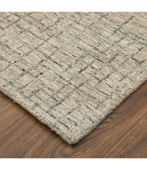 Belfort Area Rug Feizy Belfort Casual Solid, Ivory/Gray/Taupe, 10' x 14' Area Rug