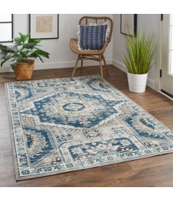 Feizy Nolan 39CDF GRAY/BLUE Area Rug 12 ft. 10 in. X 15 ft. Rectangular