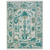 Feizy Karina IVORY/GREEN 90969G7F 8 ft. 6 in. X 11 ft. 6 in. Rectangle Rug