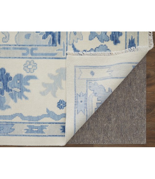 Feizy Karina IVORY/BLUE 90969G7F 8 ft. 6 in. X 11 ft. 6 in. Rectangle Rug