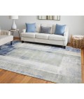 Clio Area Rug Feizy Clio Casual Abstract, Blue/Green/Ivory, 5' x 7'-6" Area Rug