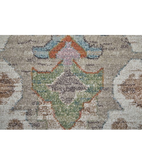 Feizy Dartmouth Tan/Brown/Blue DRT39QKF 2 ft. 6 in. X 7 ft. 3 in. Rect. Rug