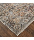 Feizy Kaia Bohemian & Eclectic Medallion, Tan/Orange/Blue, 2'-6" x 10' Runner