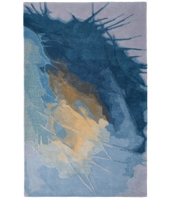 Feizy Kawai Blue/Gold/Gray KAW8987F 8 ft. X 10 ft. Rect. Rug