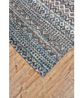 Tortola Area Rug Feizy Tortola Bohemian & Eclectic Diamond, Black/White/Blue, 8'-6" x 11'-6" Area Rug