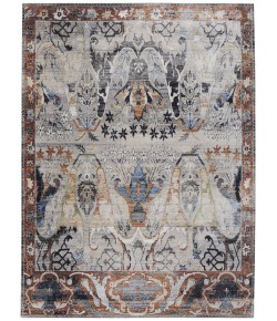 Feizy Melrose GRAY/RUST MEL39P2F 9 ft. 0 in. X 12 ft. 8 in. Rectangle Rug