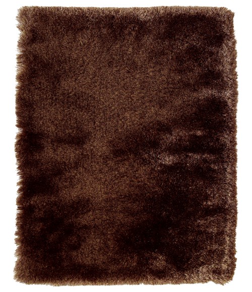 Feizy Indochine Luxury & Glam Solid, Brown, 8' x 8' Round Rug