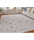 Feizy Pasha BEIGE/BLUE PAS39M7F 2 ft. X 3 ft. Rectangle Rug