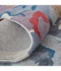 Feizy Dafney Casual Floral & Botanical, Blue/Gray/Pink, 8' x 10' Area Rug