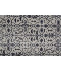 Feizy Fallon Rustic Farmhouse Rug, Ornamental, Light Gray/Black, 10ft x 14ft