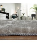 Feizy Indochine Luxury & Glam Solid, Gray/Silver, 8' x 8' Round Rug
