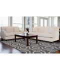 Bermuda Area Rug Feizy Bermuda Mid-Century Modern Geometric, Blue/Tan/Ivory, 4' x 6' Accent Rug