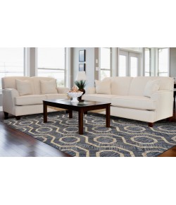 Feizy Bermuda 0747F BLUE Area Rug 4 ft. X 6 ft. Rectangle